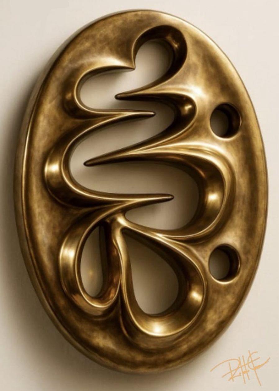 Estalagtite III — Objeto de Parede. Bronze maciço puro. Roberto Claussen.